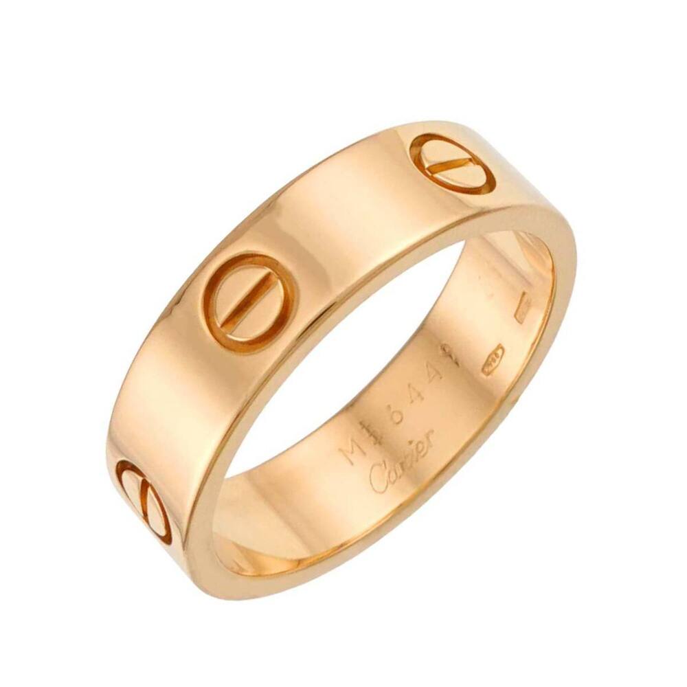 Cartier Love Ring #61, 18K YG Yellow Gold 750.